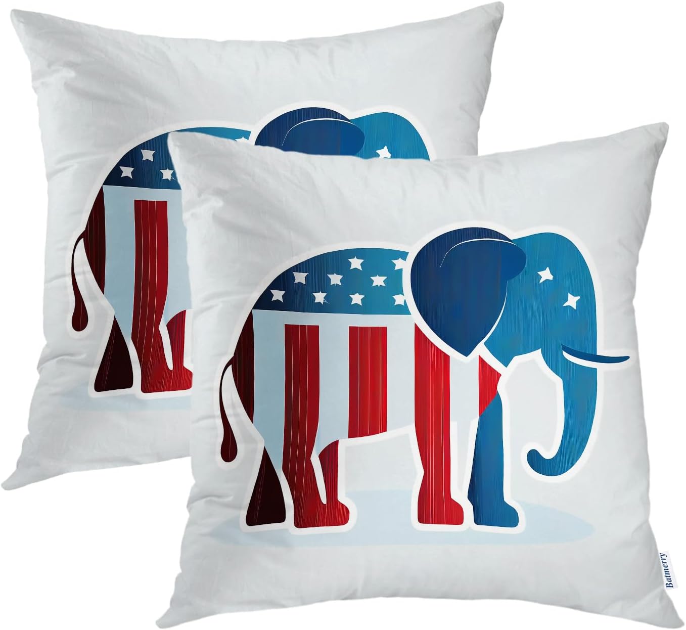 Batmerry Scottish Tartan Throw Pillow Covers, Green Wool Plaid Symmetric Square Fashion Decorative Pillow Covers Digital Printing Blended Fabric for Couch Sofa Bed Invisible Zipper 24X24 in(Set of 2)