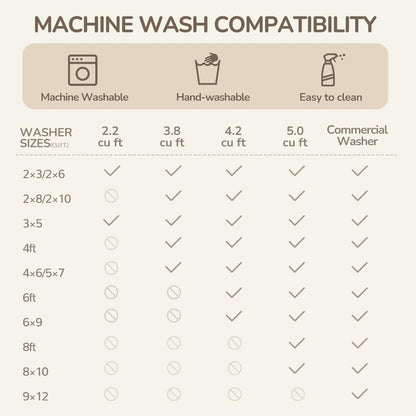 BESTSWEETIE 8x10 Area Rugs for Living Room Washable Moroccan Farmhouse Neutral Geometric Low Pile Non-Slip Soft Print Pattern Rug for Bedroom Kitchen Dining Room Entryway Black/Brown