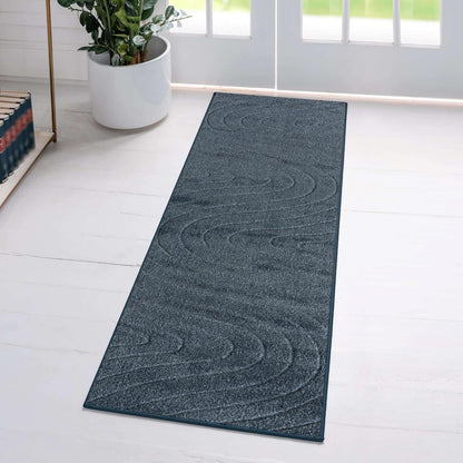 LUXE WEAVERS Modern Geometric Wave Cream 8x10 Area Rug