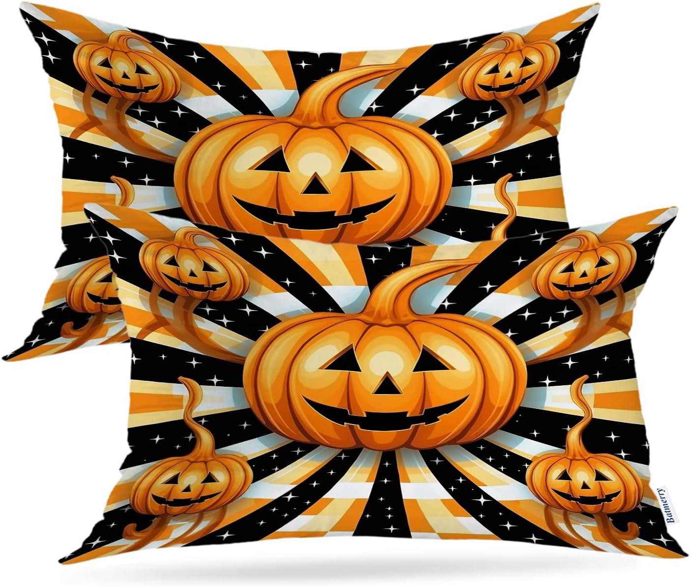 Batmerry Scottish Tartan Throw Pillow Covers, Green Wool Plaid Symmetric Square Fashion Decorative Pillow Covers Digital Printing Blended Fabric for Couch Sofa Bed Invisible Zipper 24X24 in(Set of 2)