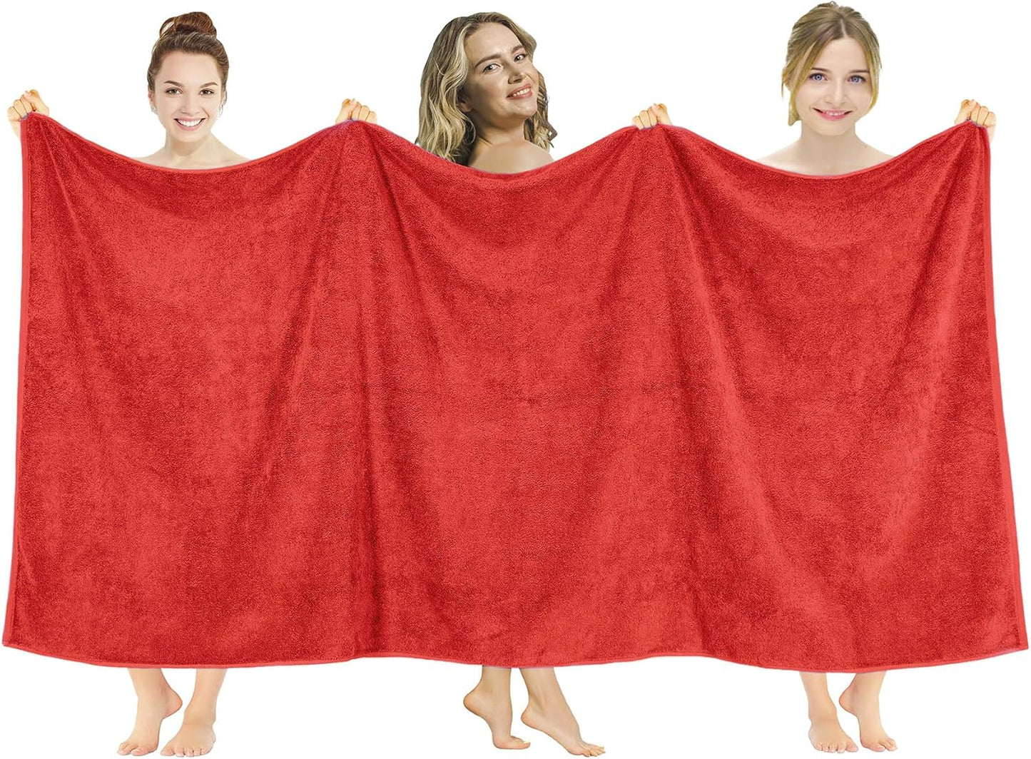 American Soft Linen Luxury 6 Piece Towel Set, 2 Bath Towels 2 Hand Towel 2 Washcloths, 600 GSM 100% Cotton Turkish Towels for Bathroom, Light Grey Towel Sets