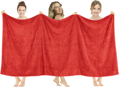 American Soft Linen Luxury 6 Piece Towel Set, 2 Bath Towels 2 Hand Towel 2 Washcloths, 600 GSM 100% Cotton Turkish Towels for Bathroom, Light Grey Towel Sets