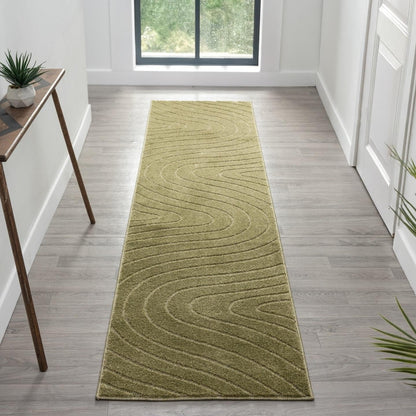 LUXE WEAVERS Modern Geometric Wave Cream 8x10 Area Rug