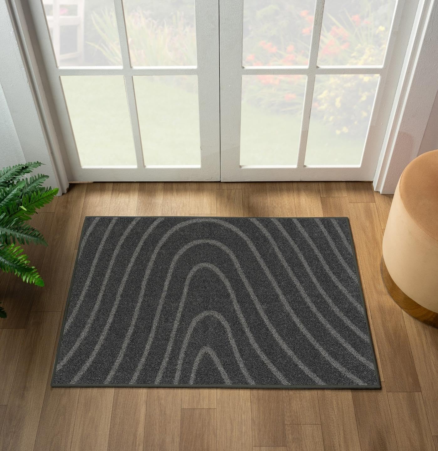 LUXE WEAVERS Modern Geometric Wave Cream 8x10 Area Rug