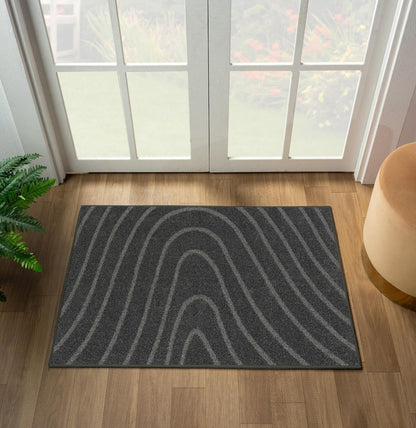 LUXE WEAVERS Modern Geometric Wave Cream 8x10 Area Rug