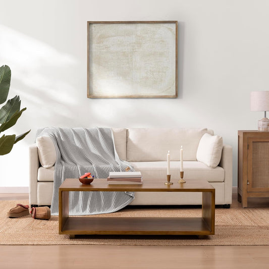 UGG Luna Knit Throw Cotton Chunky Soft Throw Blanket for Couch or Bed Cozy Washable Giftable Lightweight Blanket for Living Room or College Dorm, 50-inch x 70-inch, Stone Grey