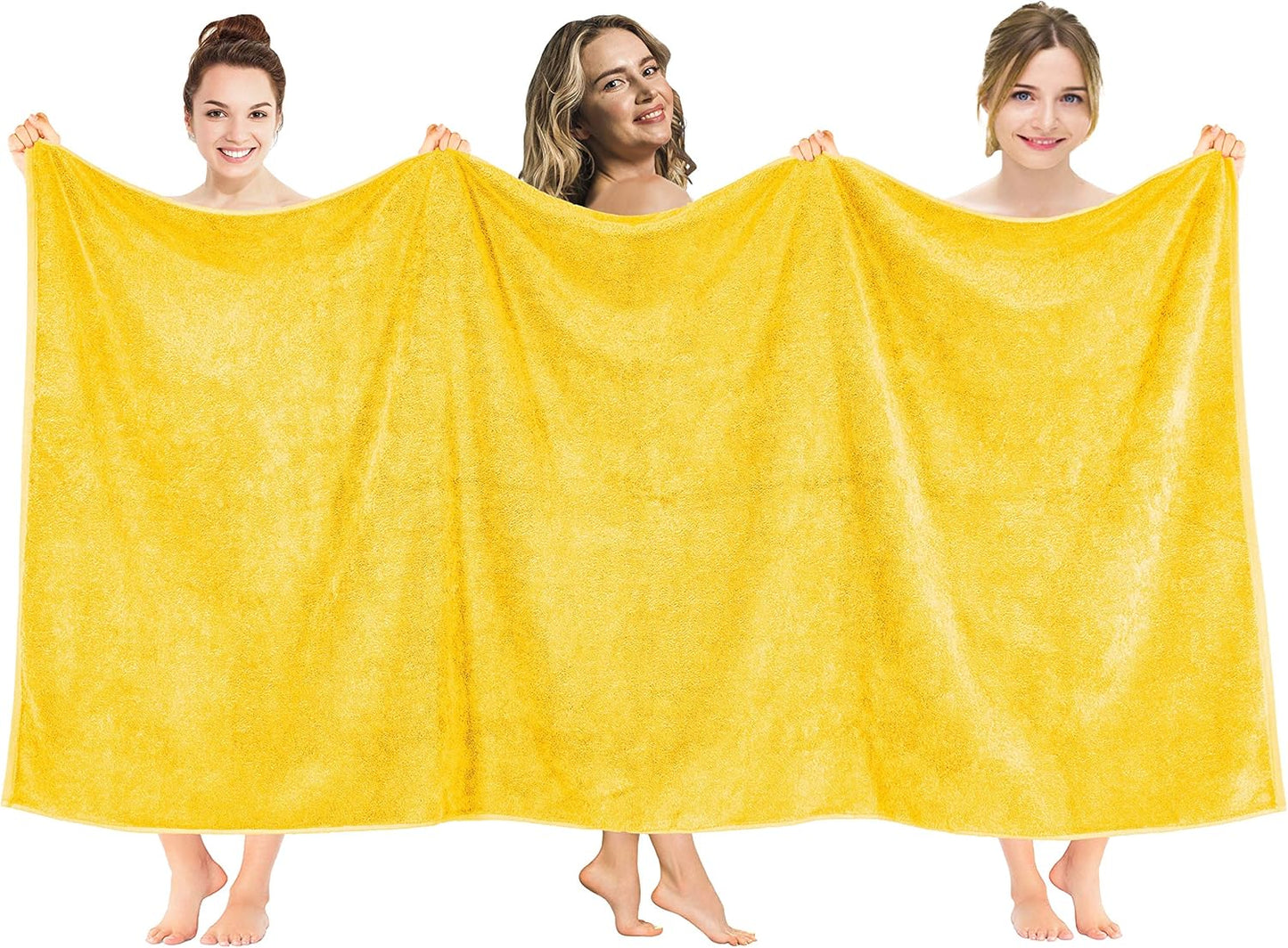 American Soft Linen Luxury 6 Piece Towel Set, 2 Bath Towels 2 Hand Towel 2 Washcloths, 600 GSM 100% Cotton Turkish Towels for Bathroom, Light Grey Towel Sets