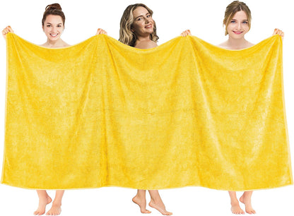 American Soft Linen Luxury 6 Piece Towel Set, 2 Bath Towels 2 Hand Towel 2 Washcloths, 600 GSM 100% Cotton Turkish Towels for Bathroom, Light Grey Towel Sets