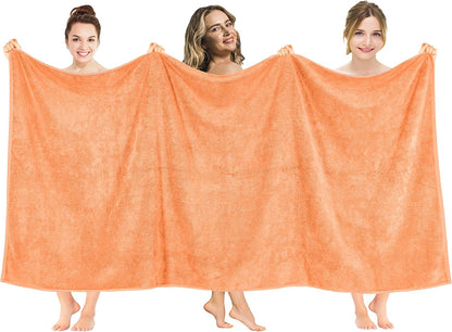 American Soft Linen Luxury 6 Piece Towel Set, 2 Bath Towels 2 Hand Towel 2 Washcloths, 600 GSM 100% Cotton Turkish Towels for Bathroom, Light Grey Towel Sets