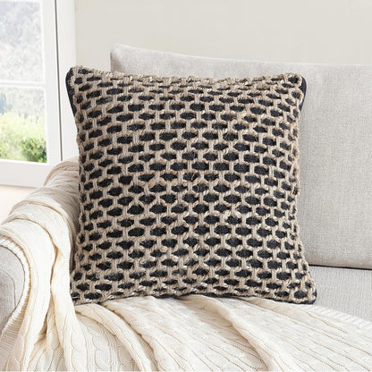 Boho Living 18x18 White Throw Pillow Covers Pillow Insert not Included - Boho Pillow Covers Only, Pack of 2