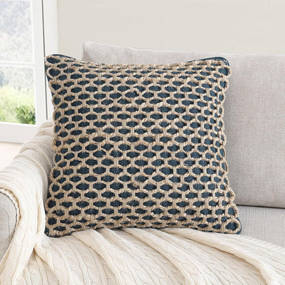 Boho Living 18x18 White Throw Pillow Covers Pillow Insert not Included - Boho Pillow Covers Only, Pack of 2